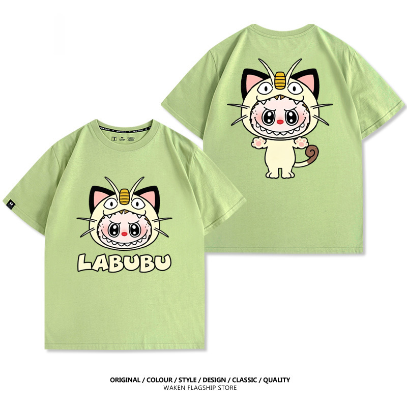 LabubuX寶可夢 印花T恤-GOODTOYSTUDIO