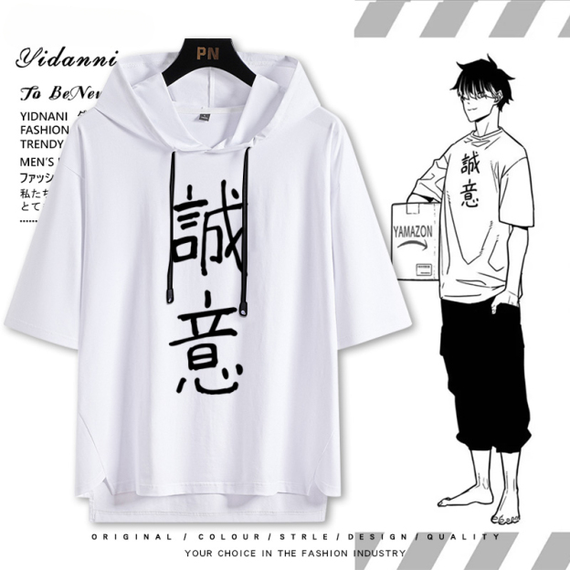 怪獸8號鳴海弦 連帽短袖T恤-GOODTOYSTUDIO