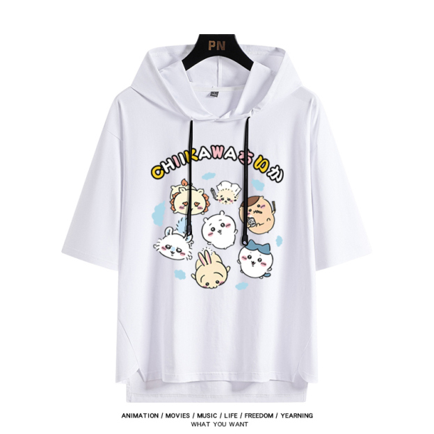 Chiikawa 忘本 連帽短袖T恤