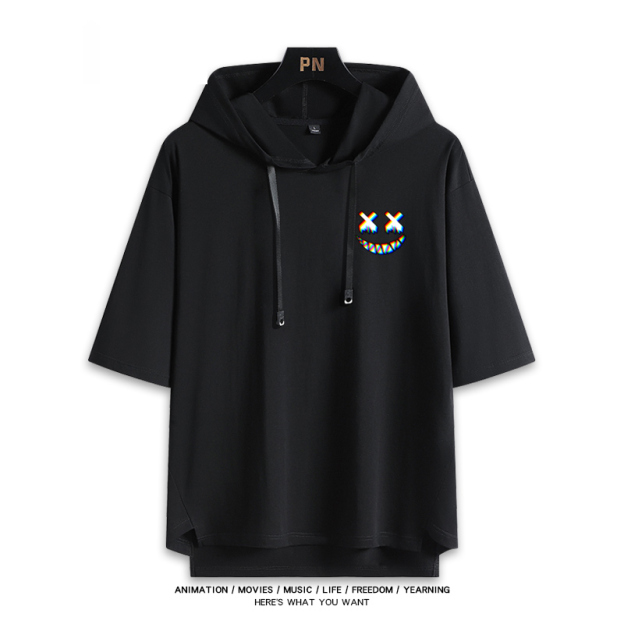 Vtuber HOLOLIVE 連帽短袖T恤 常暗永遠 常闇トワ TokoyamiTowa-GOODTOYSTUDIO