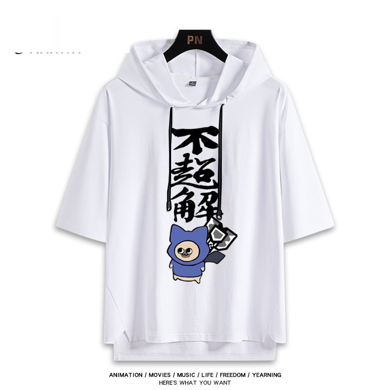 魔物獵人 艾露貓 連帽短袖T恤-GOODTOYSTUDIO