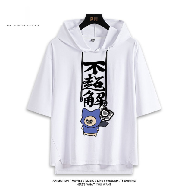 魔物獵人 艾露貓 連帽短袖T恤-GOODTOYSTUDIO