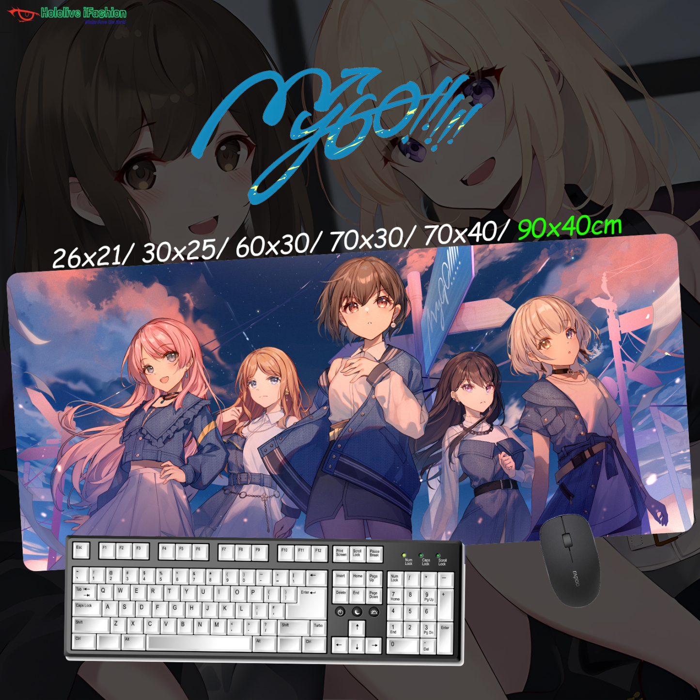 BanG Dream! It's MyGO!!!!! 超大鎖邊主題桌墊 布質滑鼠墊