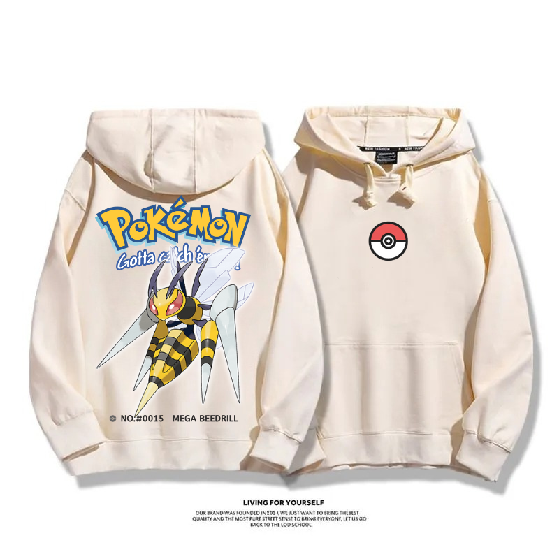 寶可夢 超級進化 2025秋冬新款 親子情侶男女連帽衛衣