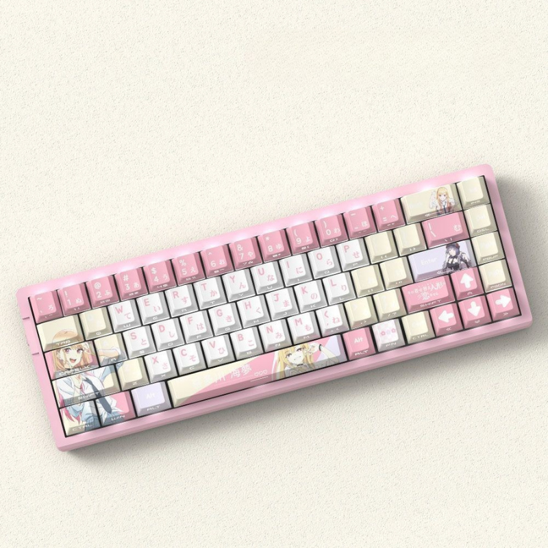 戀上換裝娃娃 聯名二次元側刻無線機械鍵盤
