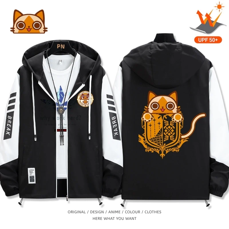 魔物獵人艾露貓全機能抗UV防曬涼感外套