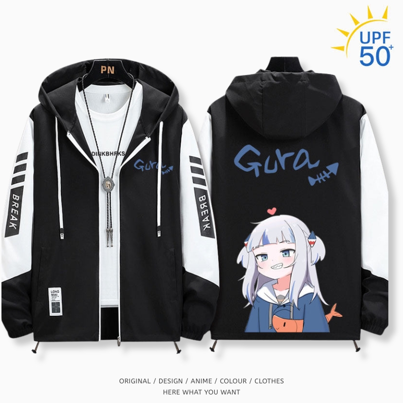 Gawr Gura 噶嗚·古拉全機能抗UV涼感防曬外套黑色1
