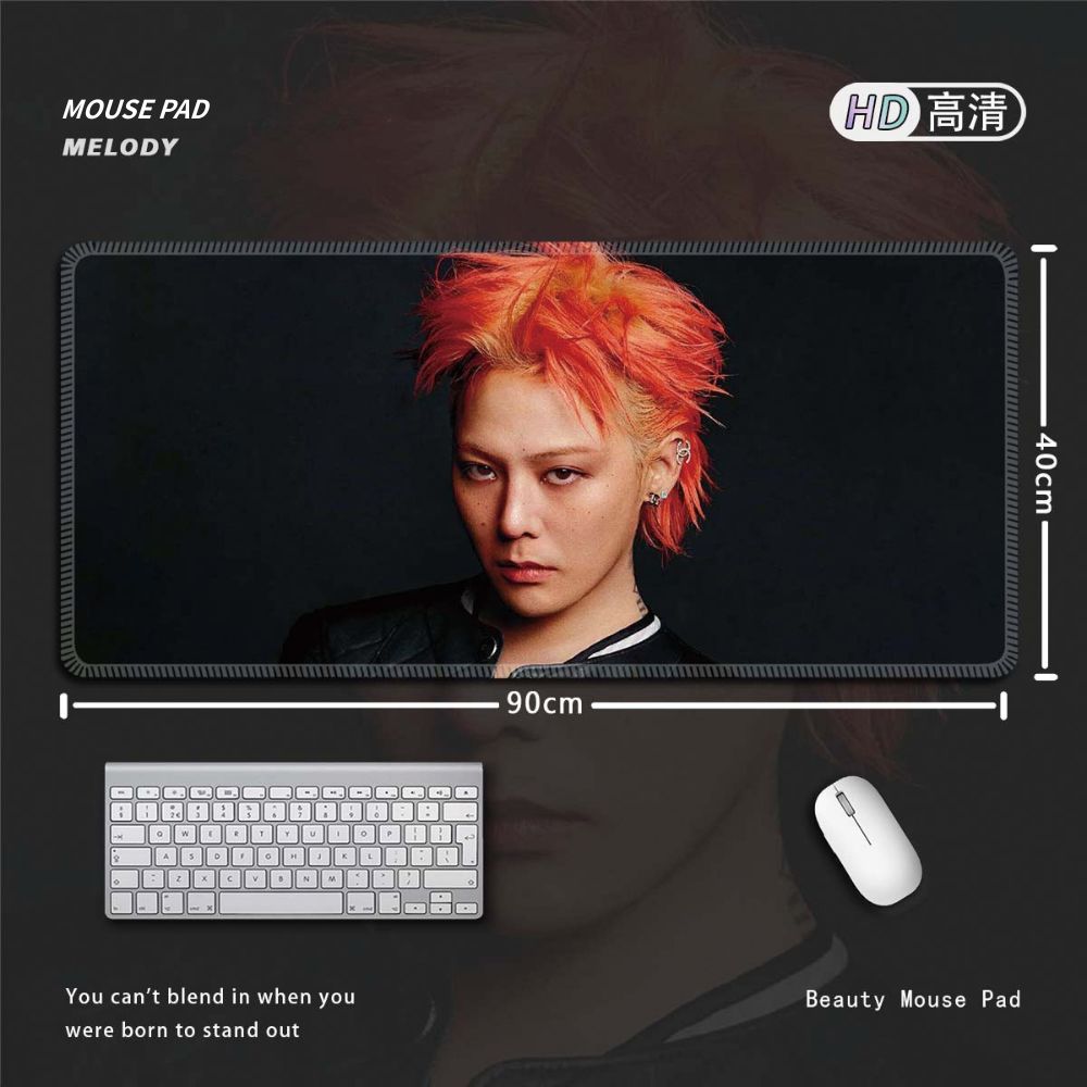 權志龍 GD G-DRAGON 大尺寸滑鼠墊｜BIGBANG小雛菊主題桌墊 電腦鍵盤墊