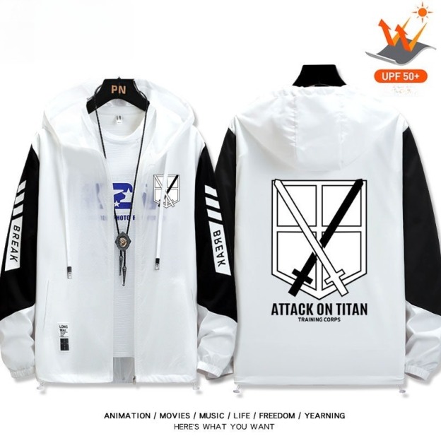 進擊的巨人自由之翼 輕薄透氣防曬衣外套