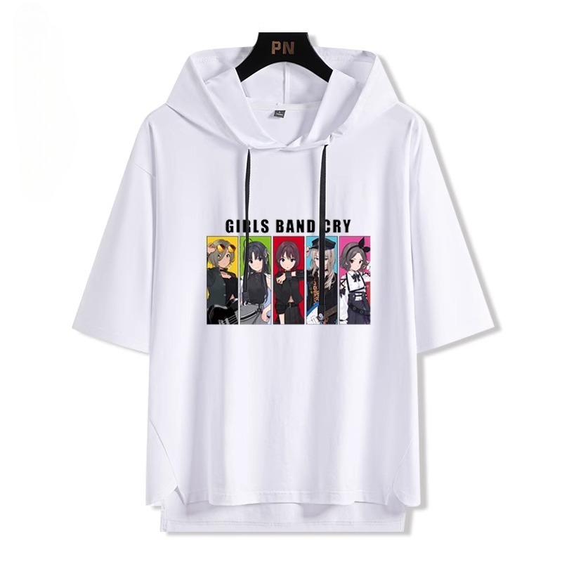 哭泣少女樂隊 連帽短袖T恤-GOODTOYSTUDIO
