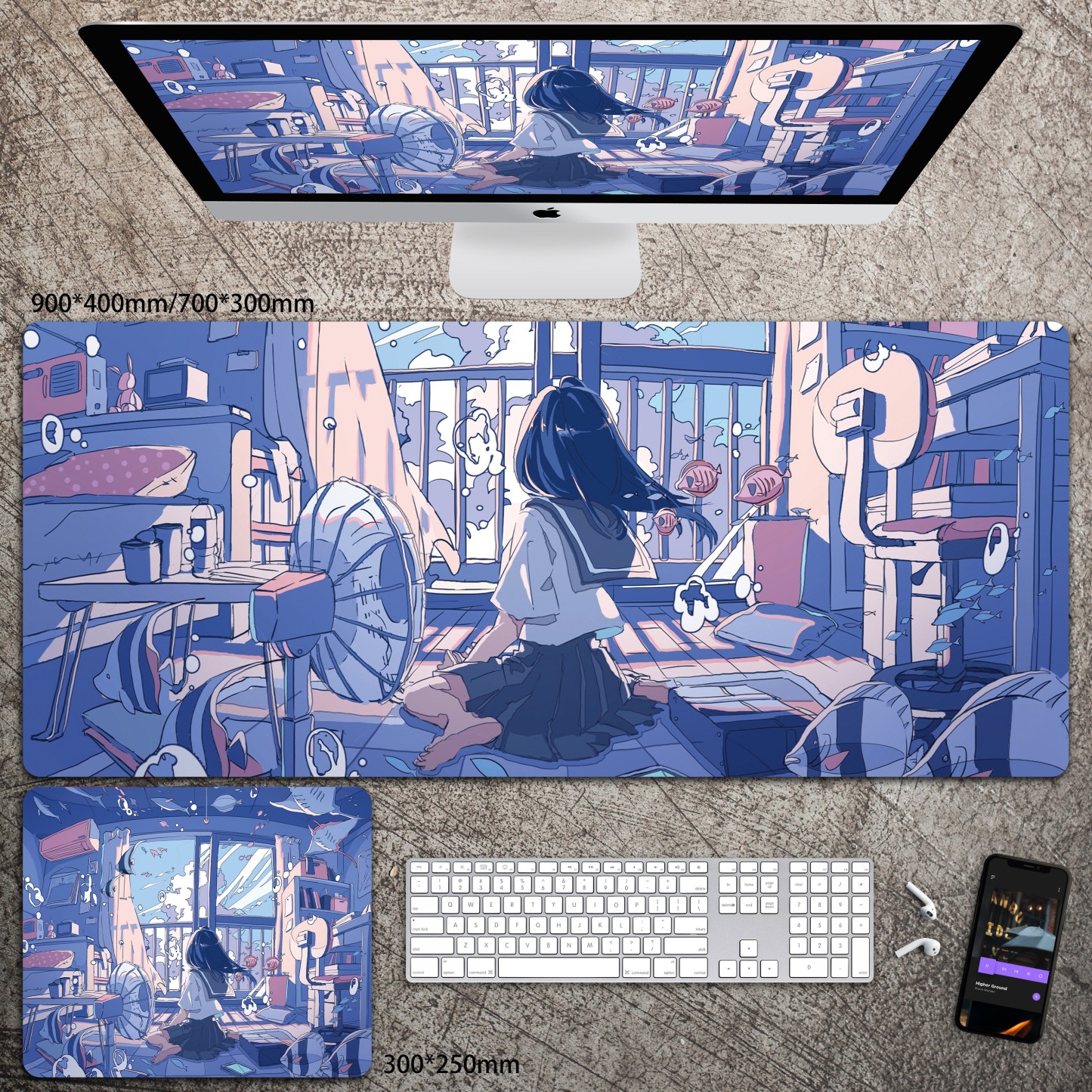 動漫系列 主題桌墊 布質滑鼠墊