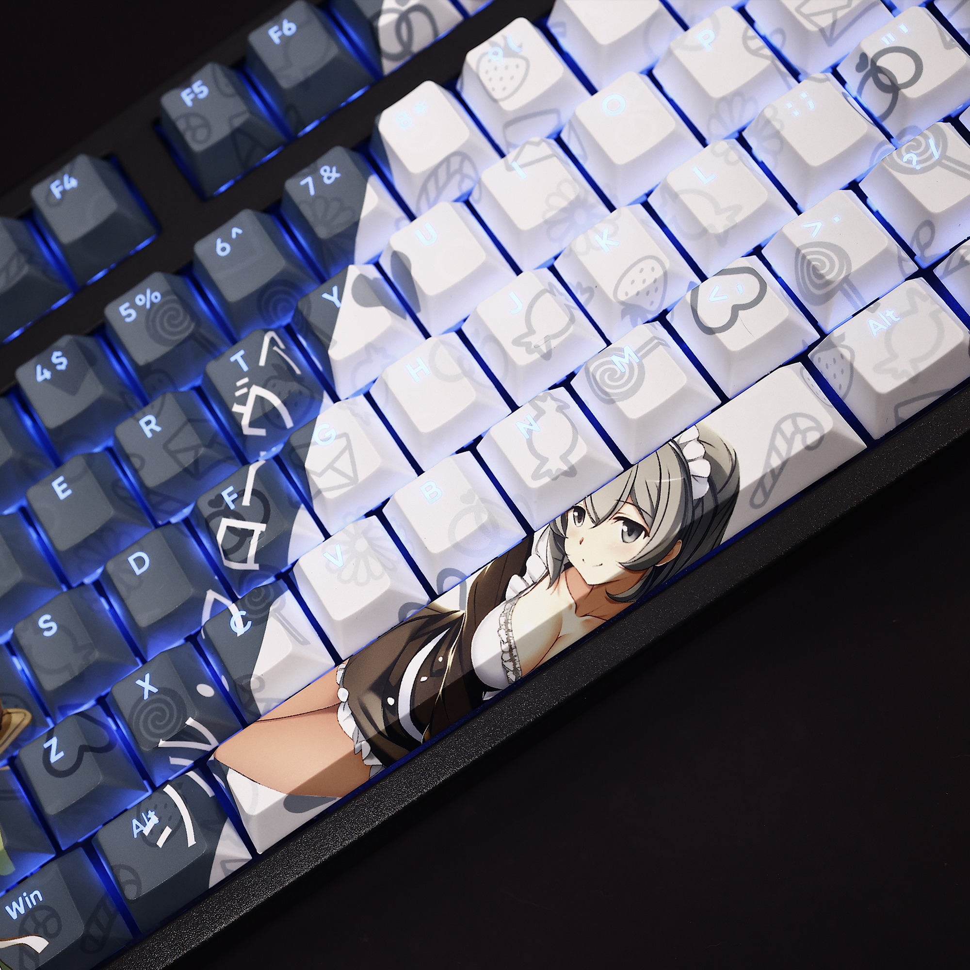 希爾福羅瓦透光RGB108鍵標準配列衛星軸鍵帽-GOODTOYSTUDIO