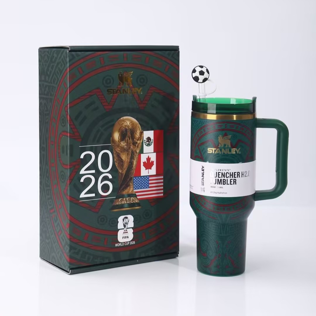 Stanley聯名世界盃足球冰霸杯｜40oz大容量304不鏽鋼保溫杯
