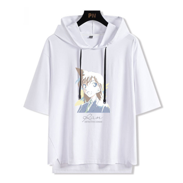 名偵探柯南 連帽短袖T恤-GOODTOYSTUDIO