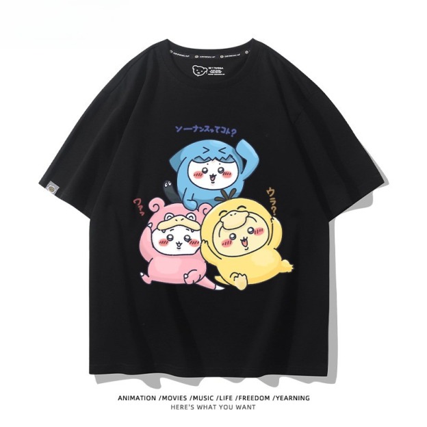 Chiikawa X 寶可夢 2026親子情侶男女同款 印花短袖T恤