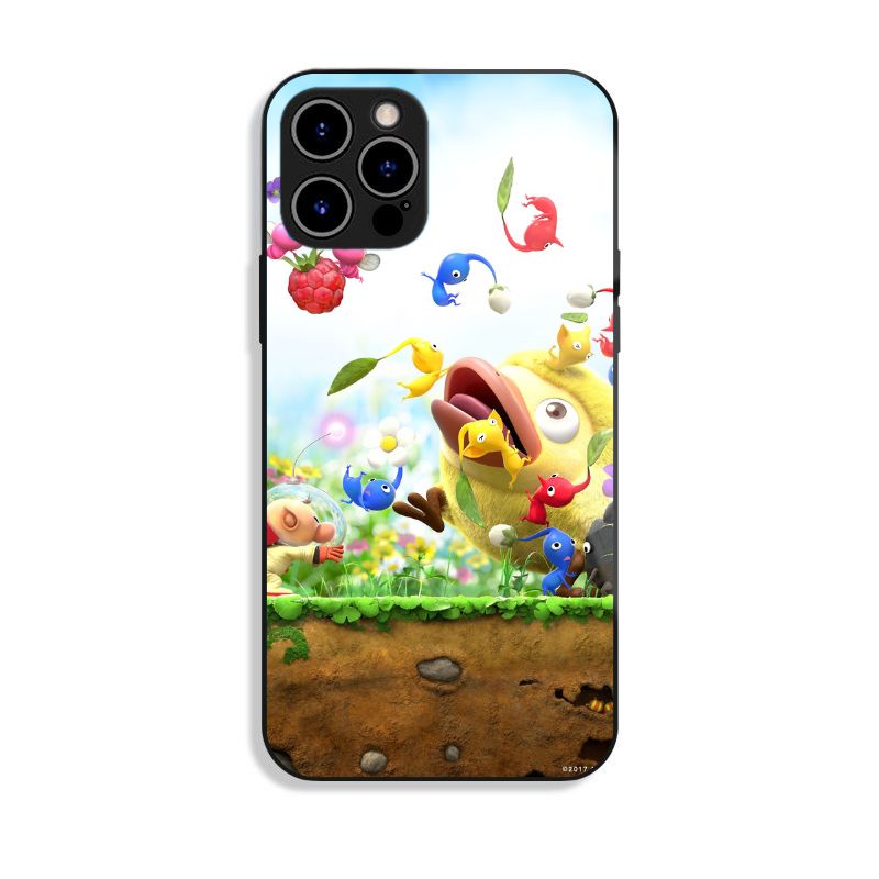 皮克敏 PIKMIN 高清鋼化玻璃手機殼