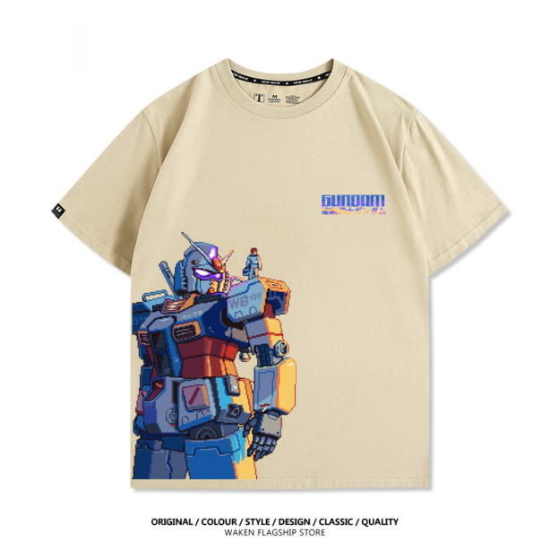 像素風機動戰士鋼彈 印花T恤