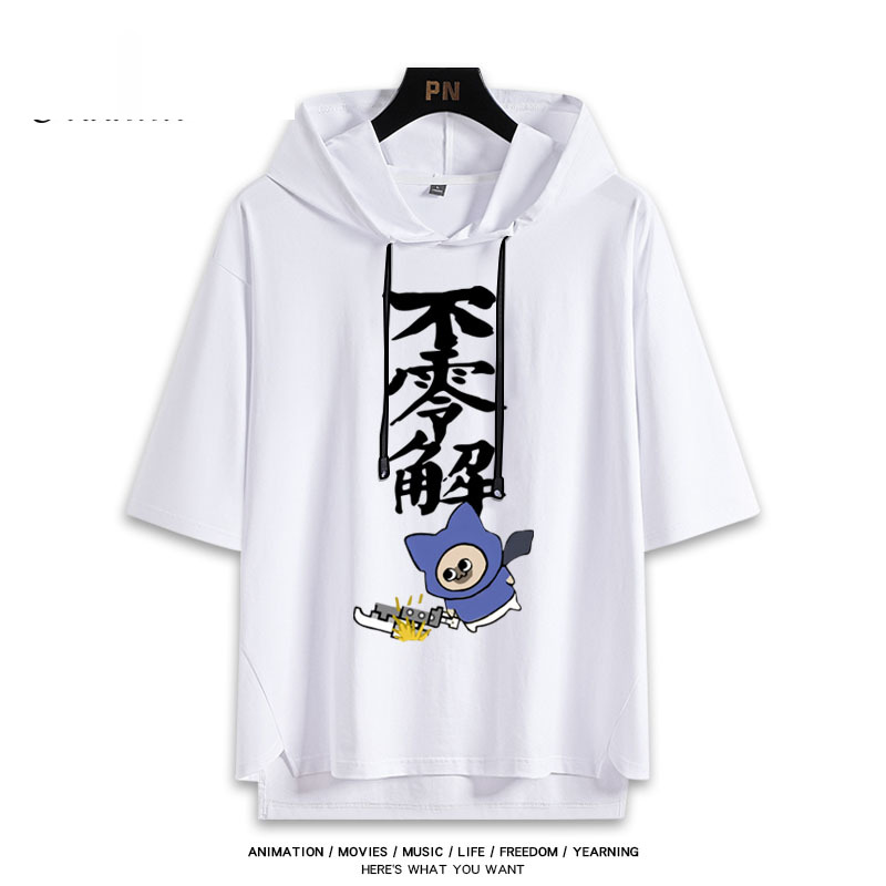 魔物獵人 艾露貓 連帽短袖T恤-GOODTOYSTUDIO