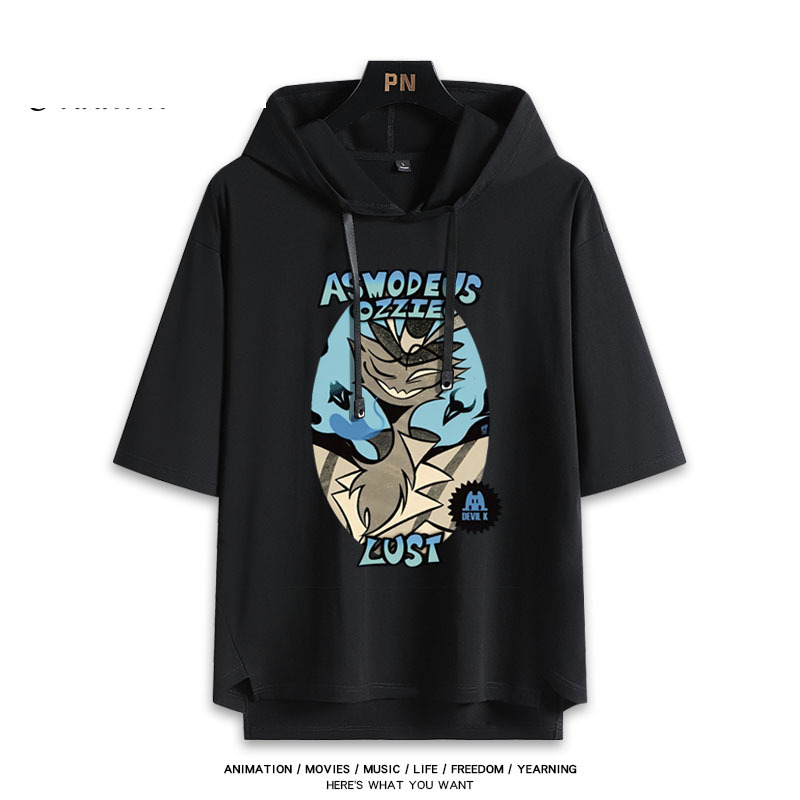 極惡老大 Helluva Boss 連帽短袖T恤-GOODTOYSTUDIO