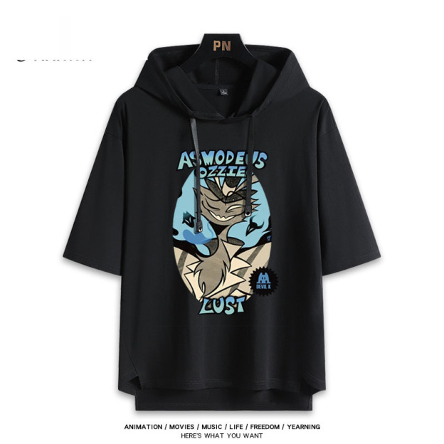 極惡老大 Helluva Boss 連帽短袖T恤-GOODTOYSTUDIO