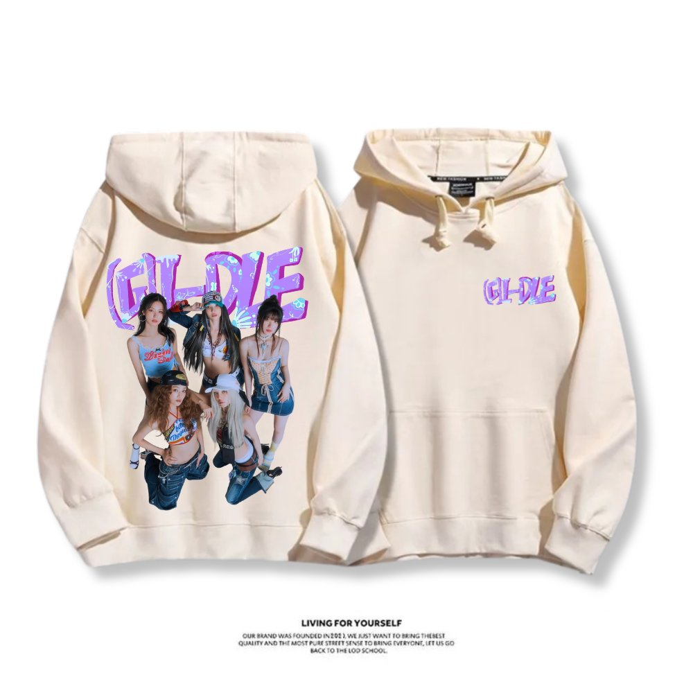 (G)I-DLE 2025秋冬新款 親子情侶男女連帽衛衣