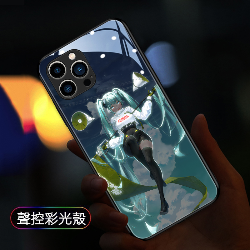 初音未來Miku來電閃智能發光手機殼-GOODTOYSTUDIO