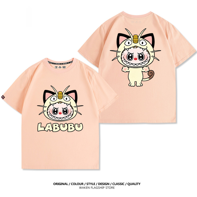 LabubuX寶可夢 印花T恤-GOODTOYSTUDIO