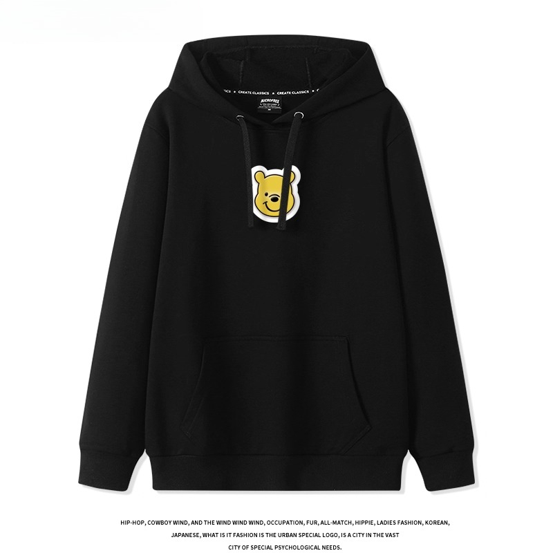 小熊維尼 聯名衛衣2025秋冬新款 親子情侶裝連帽衛衣
