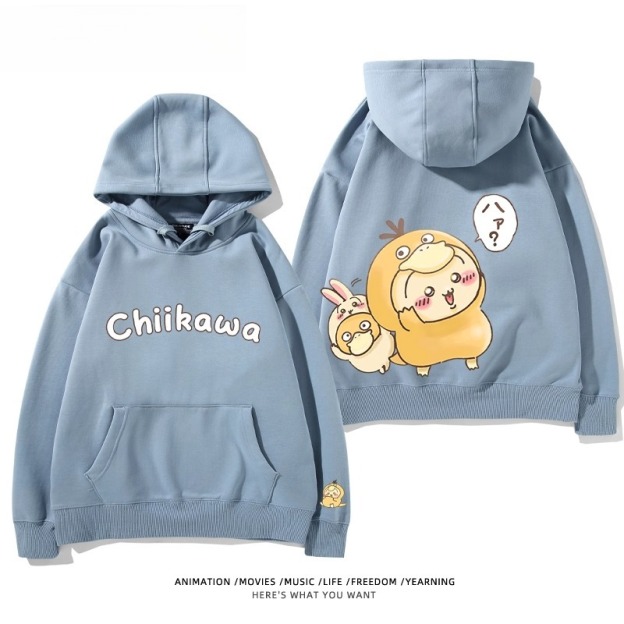 chiikawa X 寶可夢系列 聯名衛衣2025秋冬新款 親子情侶裝連帽衛衣