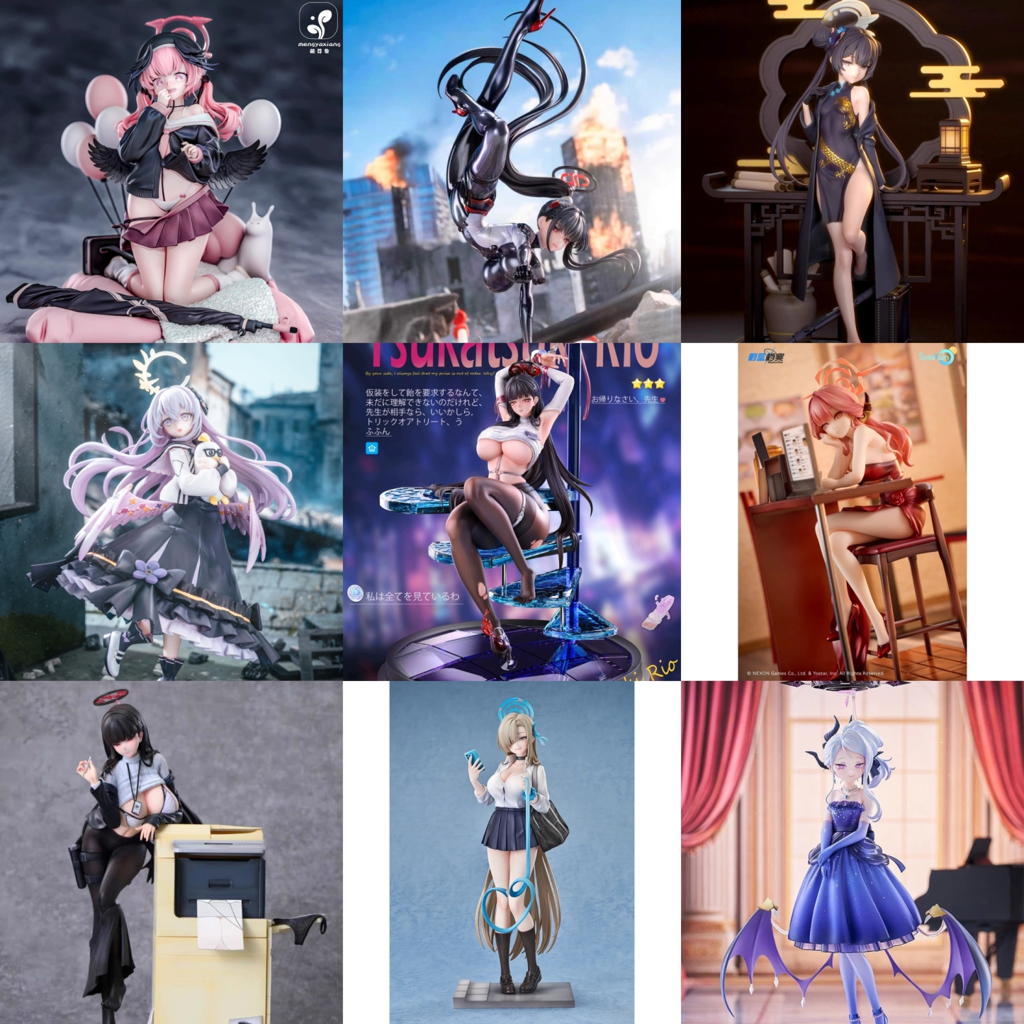 🔥《蔚藍檔案人氣模型福袋｜隨機款超值入手》圖中20款隨機發放！！許願有几率獲得心選角色！！