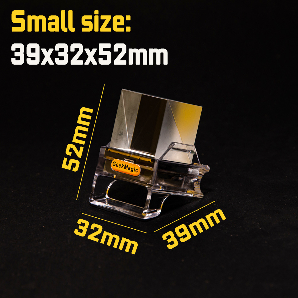 GeekMagic 迷你透明 WiFi 天氣時鐘｜創意桌面擺件顯示器｜現代科技風禮物推薦-GOODTOYSTUDIO