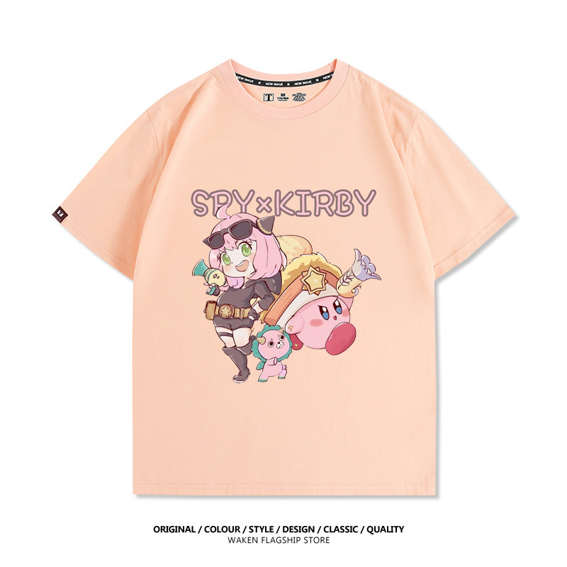 星之卡比X安妮亞 印花T恤-GOODTOYSTUDIO