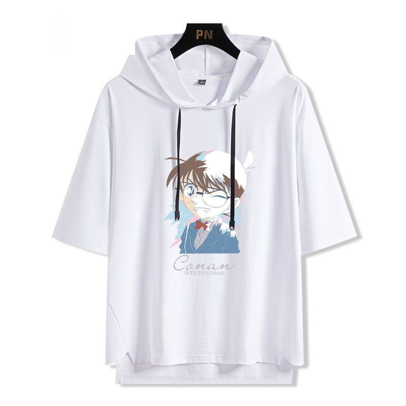 名偵探柯南 連帽短袖T恤-GOODTOYSTUDIO