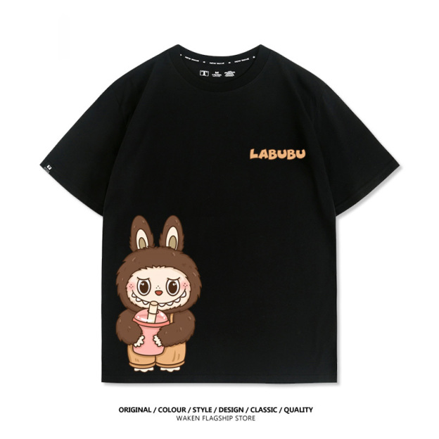 Labubu美式潮牌 印花T恤