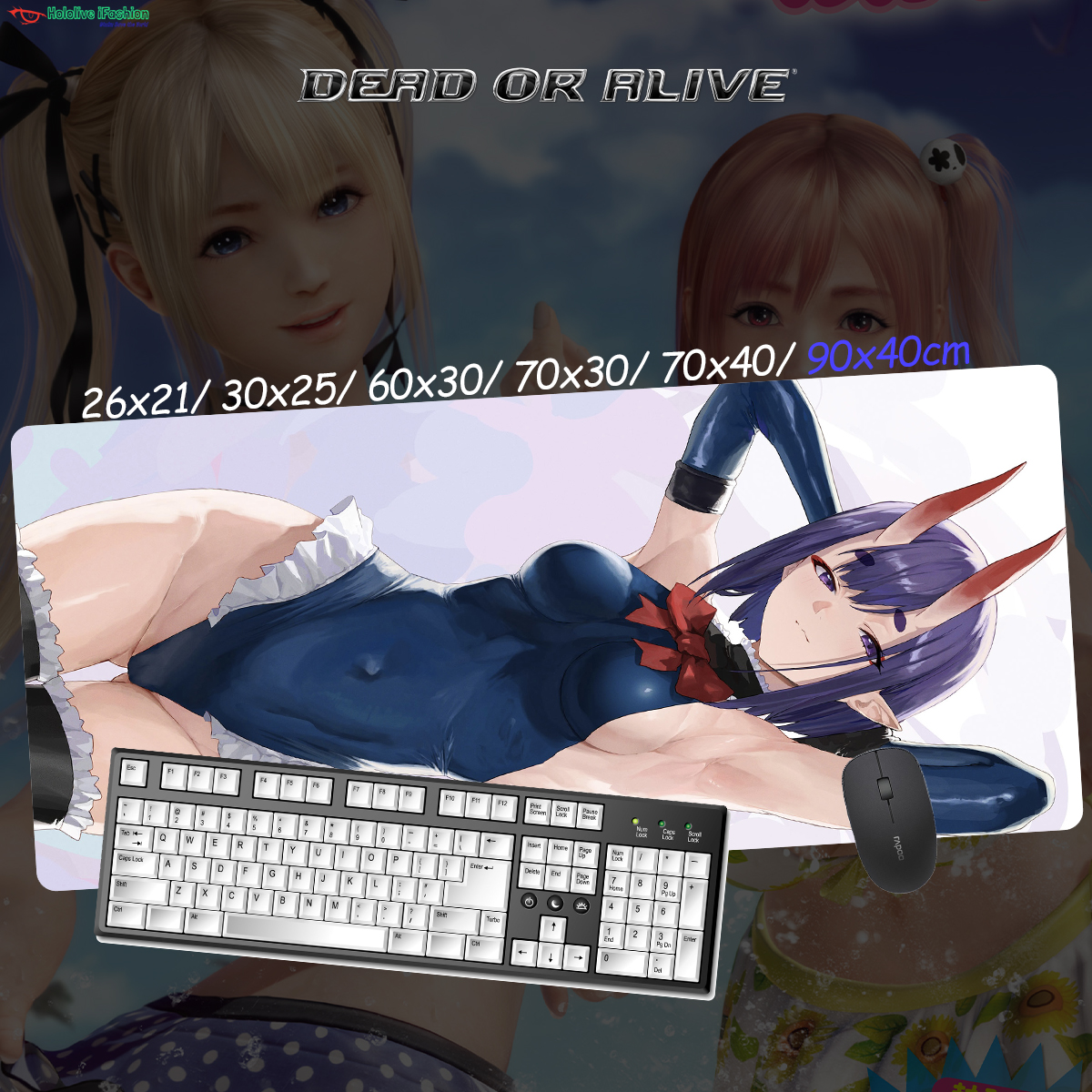 生死格鬥系列 超大鎖邊主題桌墊 布質滑鼠墊