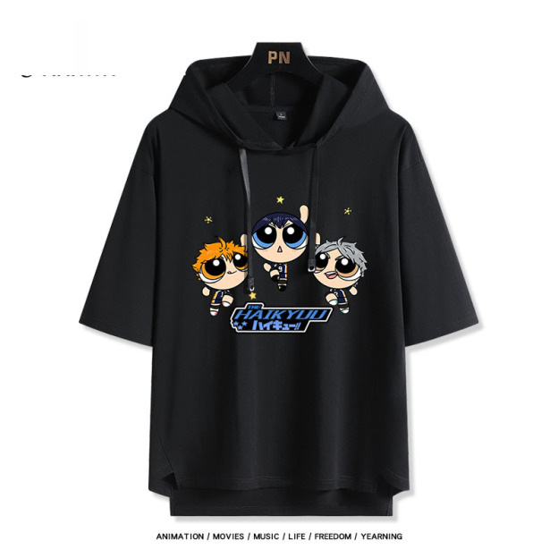 排球少年 連帽短袖T恤-GOODTOYSTUDIO