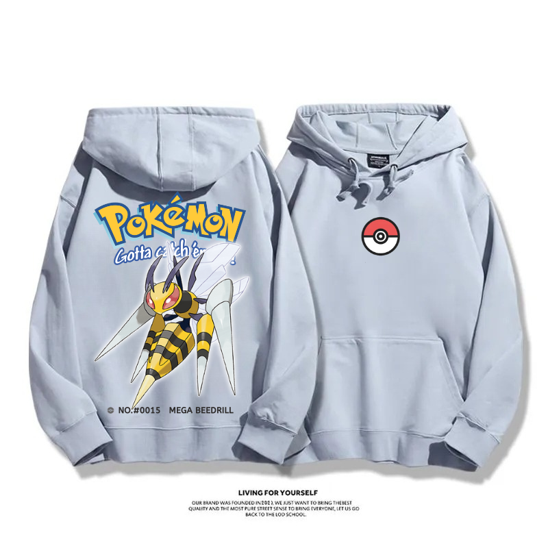 寶可夢 超級進化 2025秋冬新款 親子情侶男女連帽衛衣