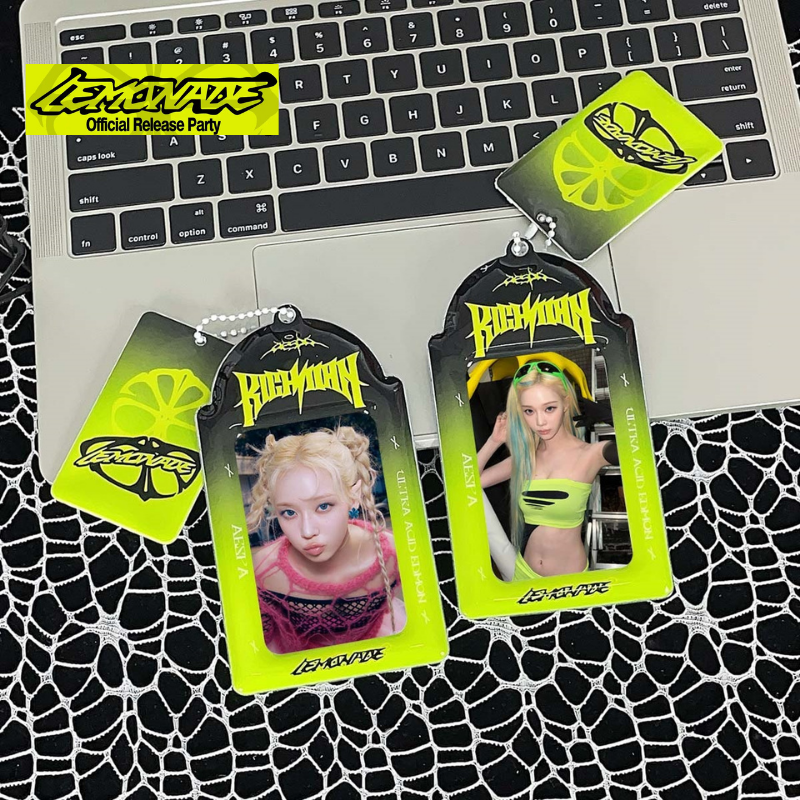 aespa LEMONADE專輯小卡卡套｜3吋簡約透明收納掛件 KPOP粉絲收藏周邊