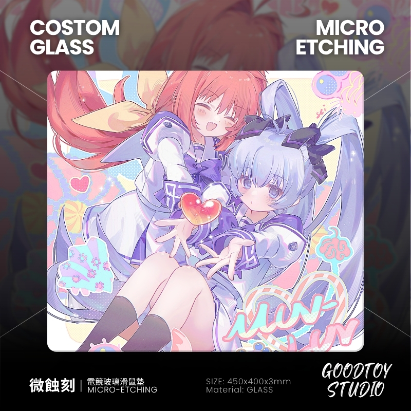 Muv-Luv 鑑純夏鋼化玻璃滑鼠墊