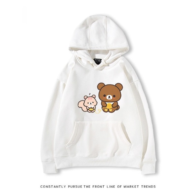 拉拉熊 秋冬新款 親子情侶裝連帽衛衣