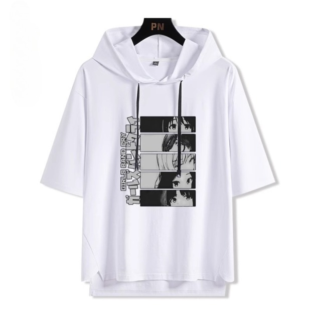 哭泣少女樂隊 連帽短袖T恤-GOODTOYSTUDIO