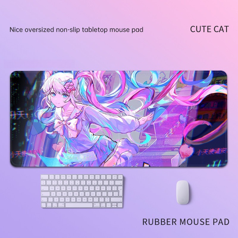 主播女孩重度依賴 主題桌墊 布質滑鼠墊