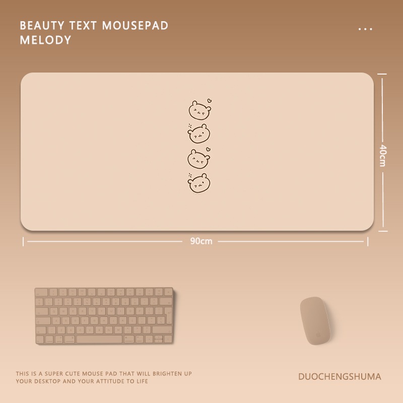 可愛卡通電競超大遊戲加厚防滑鼠標墊