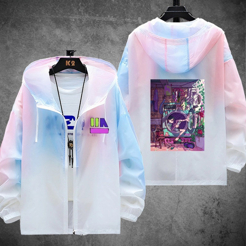 真夜中 輕薄透氣漸變防曬衣外套