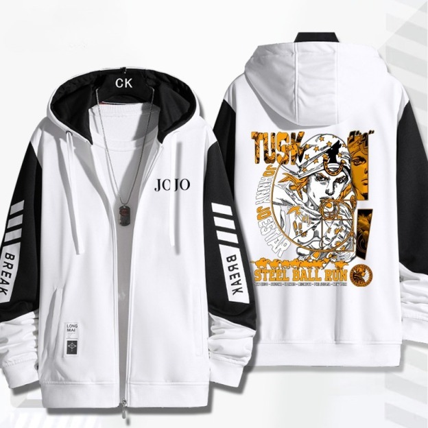 JoJo的奇妙冒險 飆馬野郎 手繪連帽衫 春秋舒適外套