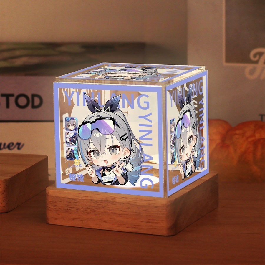 星穹鐵道銀狼周邊三色小夜燈【可調節亮度】