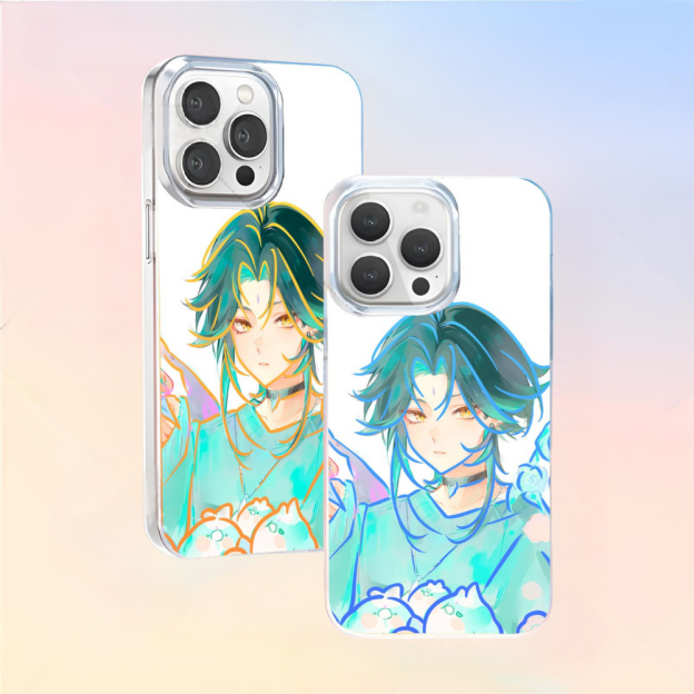 原神極光金漸變防摔手機殼