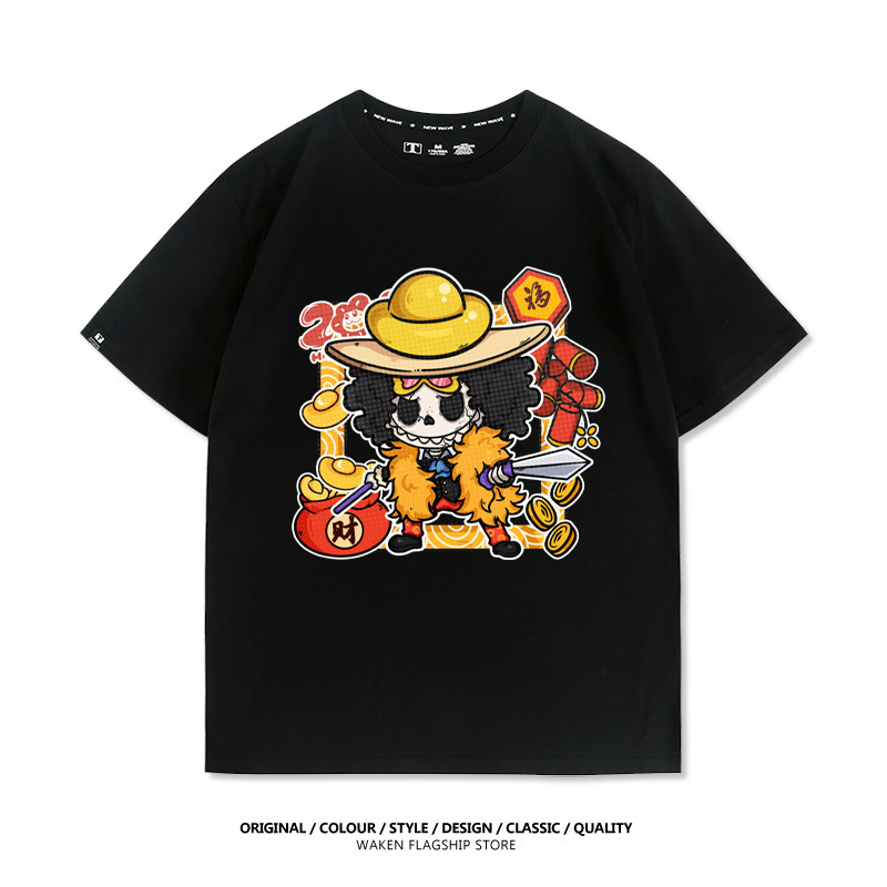 LabubuX航海王 印花T恤