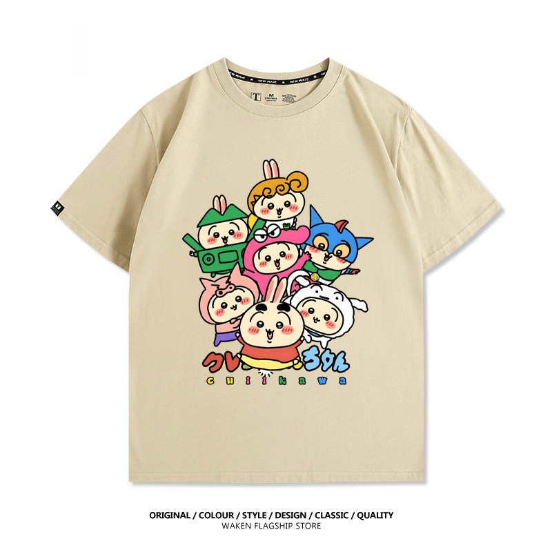 chiikawaX蠟筆小新 印花T恤-GOODTOYSTUDIO