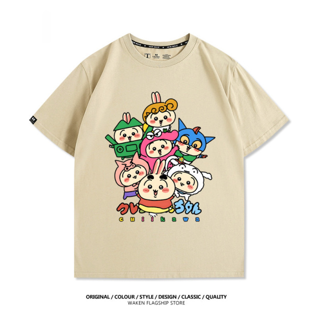 chiikawaX蠟筆小新 印花T恤-GOODTOYSTUDIO